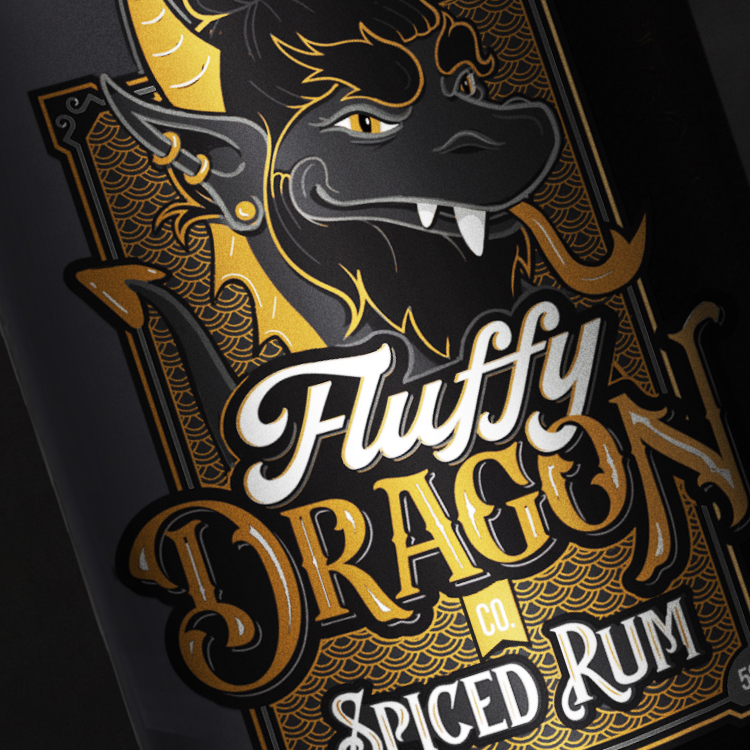 Fluffy Dragon Packaging Design