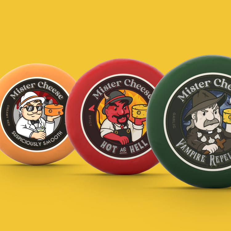 Mister Cheese Brand Packaging
