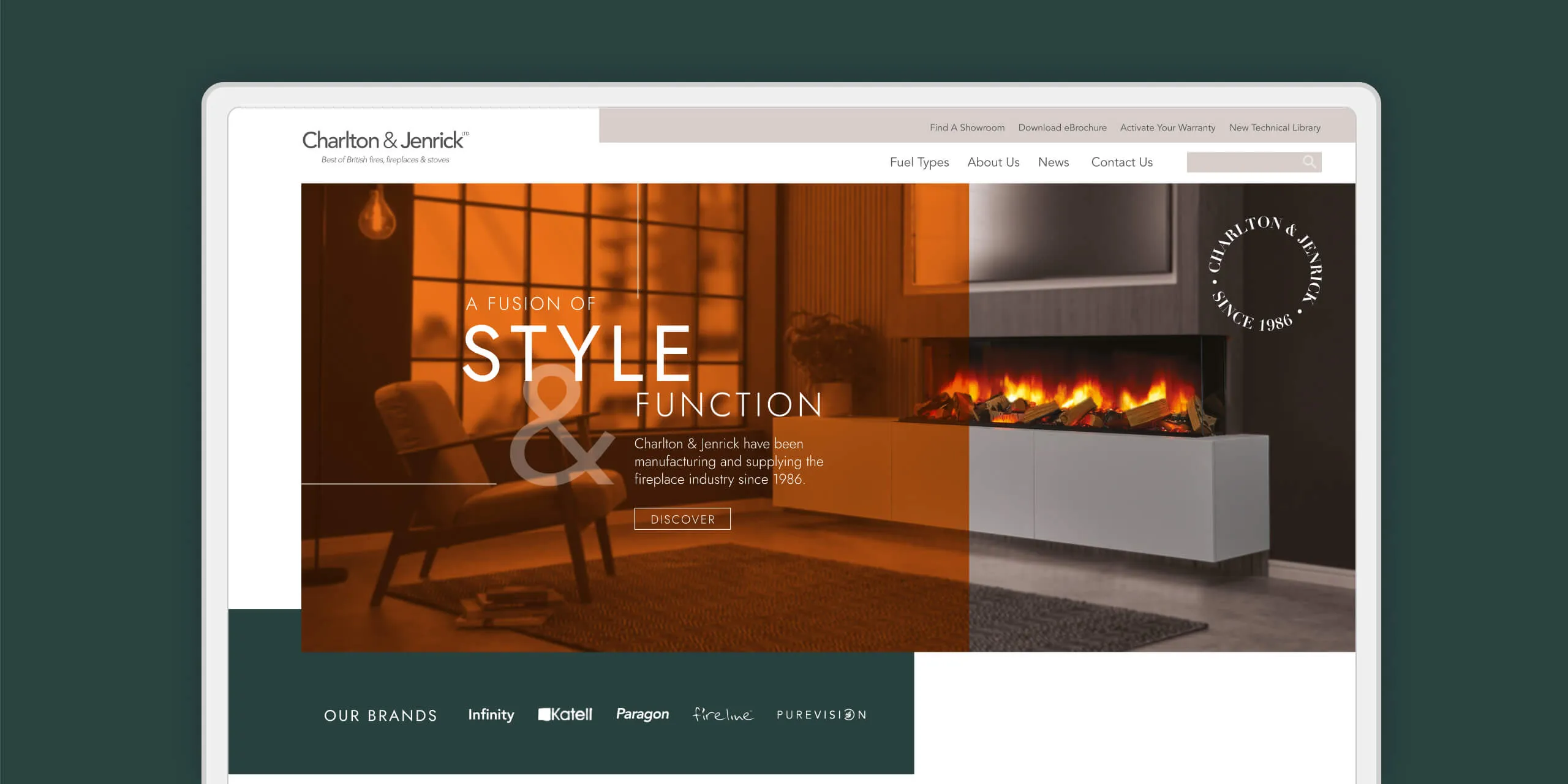 Charlton & Jenrick Homepage Design | Kensa Web Agency