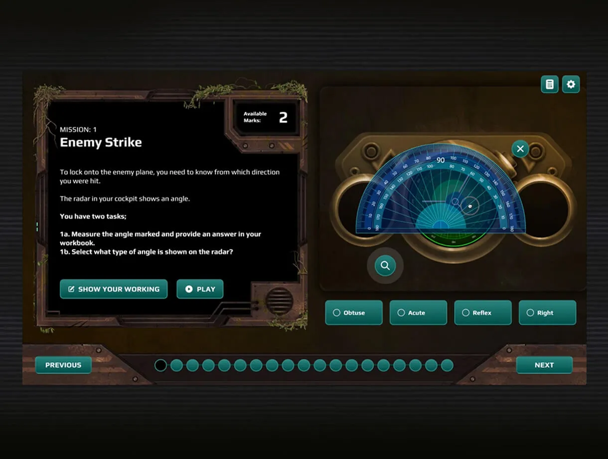 Really Neet Escape Assessment UI