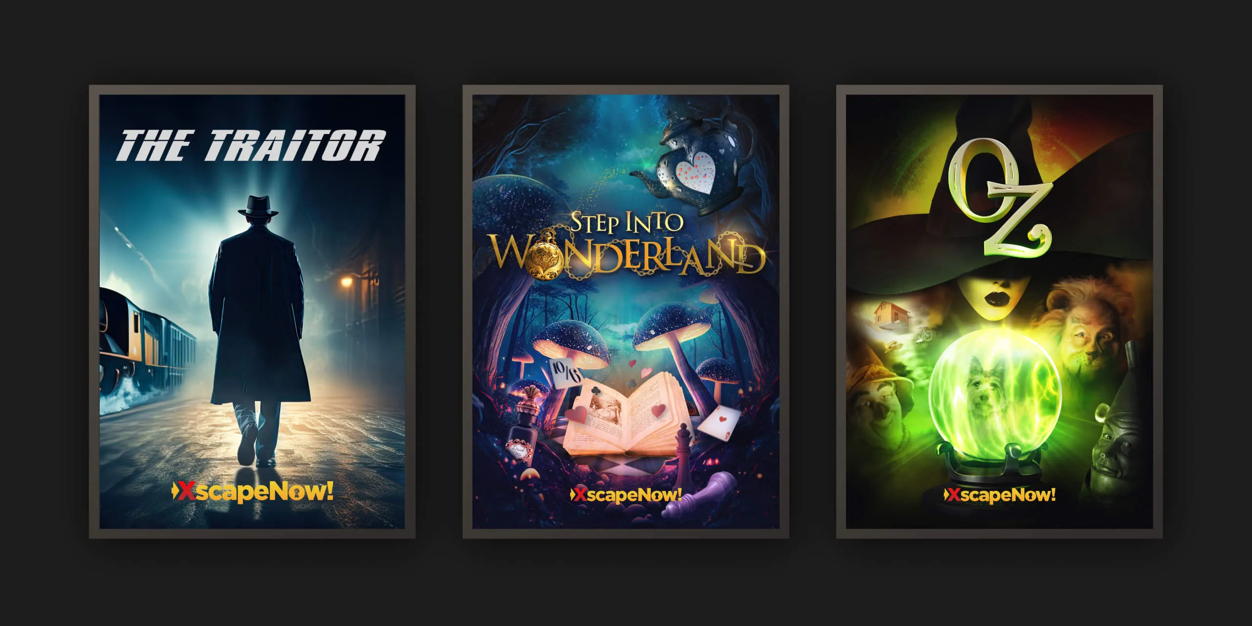 Xscape Now Escape Room Theme Designs | Kensa Creative