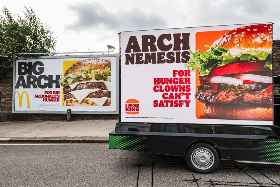 McDonalds vs Burger King Billboard Advertising