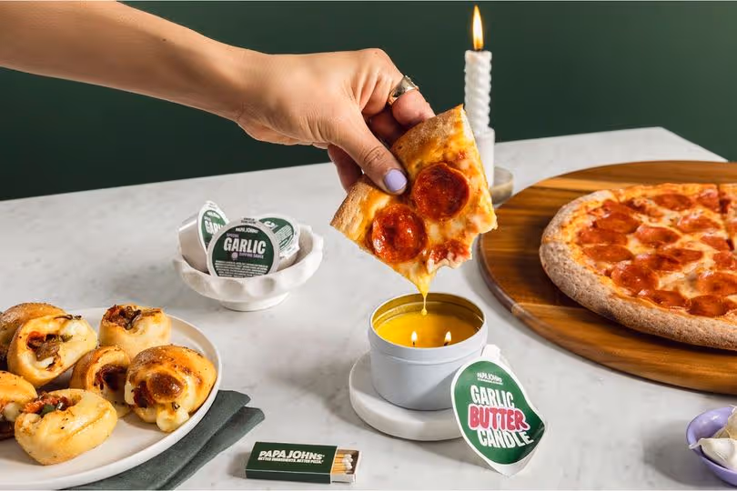 Papa Johns Garlic Butter Candle Campaign 