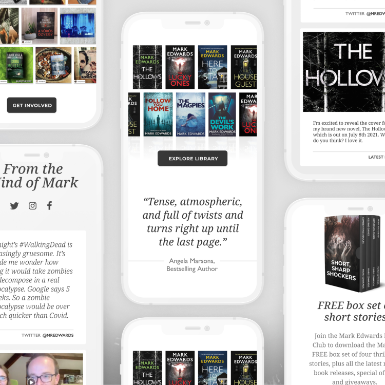 Mobile Website Design - Mark Edwards | Kensa