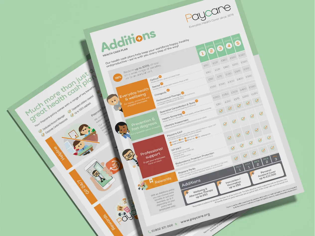 Paycare Sales Literature Design | Kensa