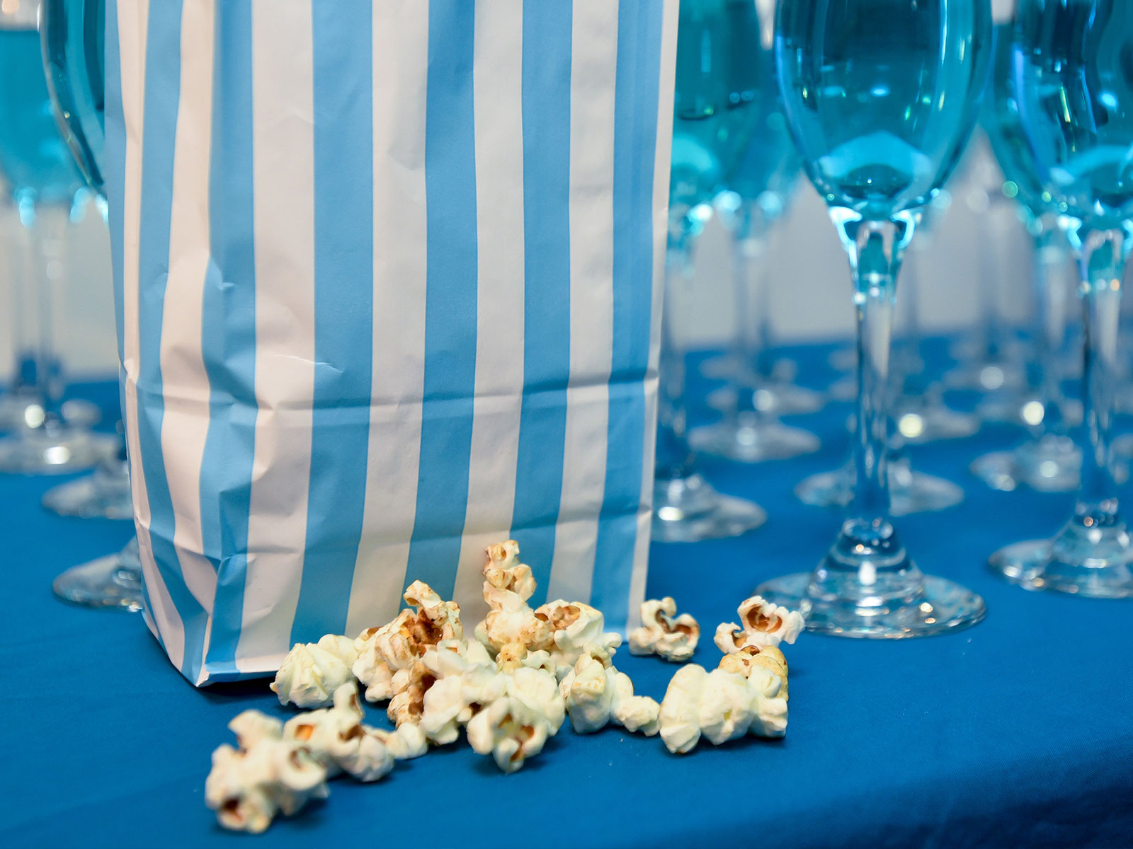 Popcorn and prosecco