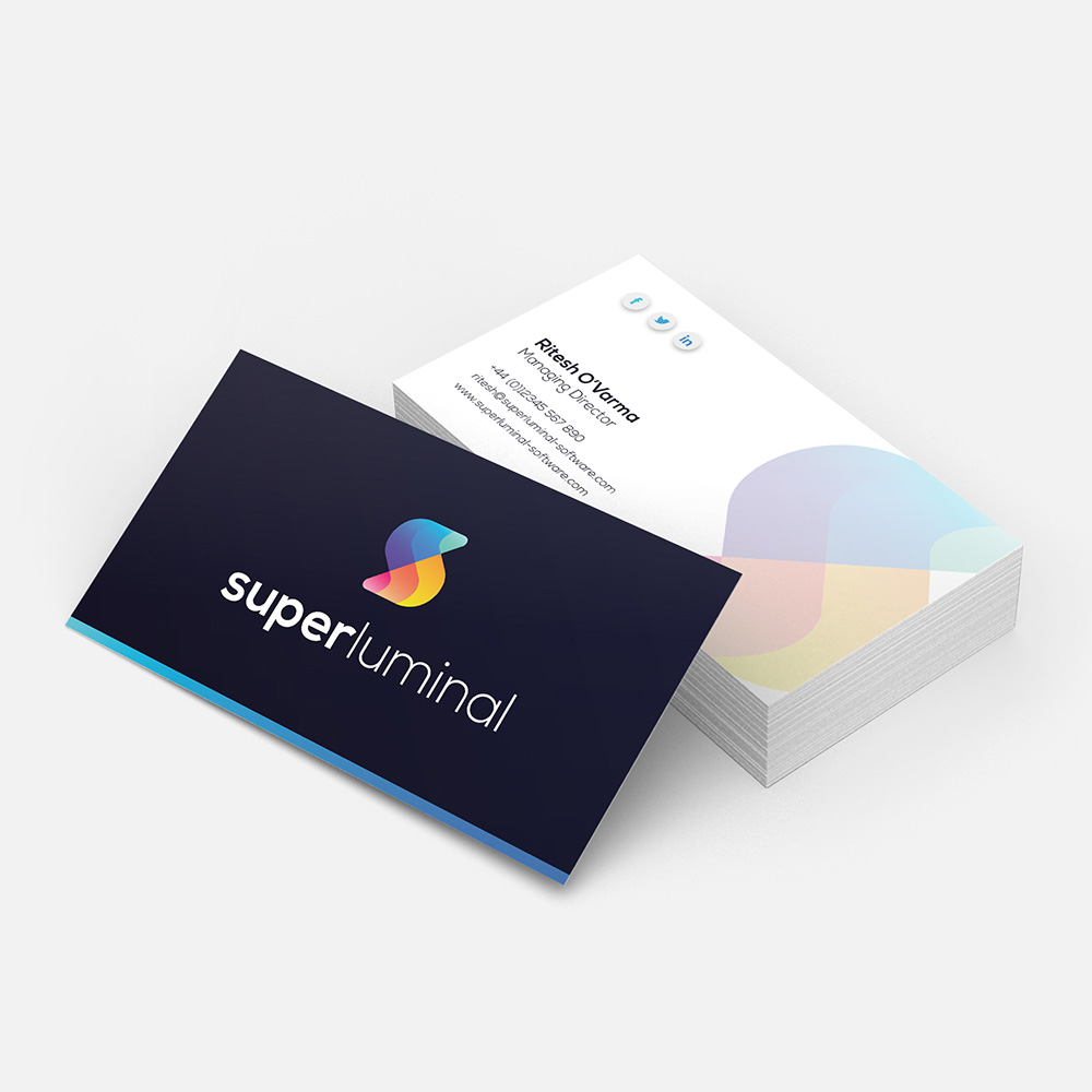 Superluminal Business Card Design