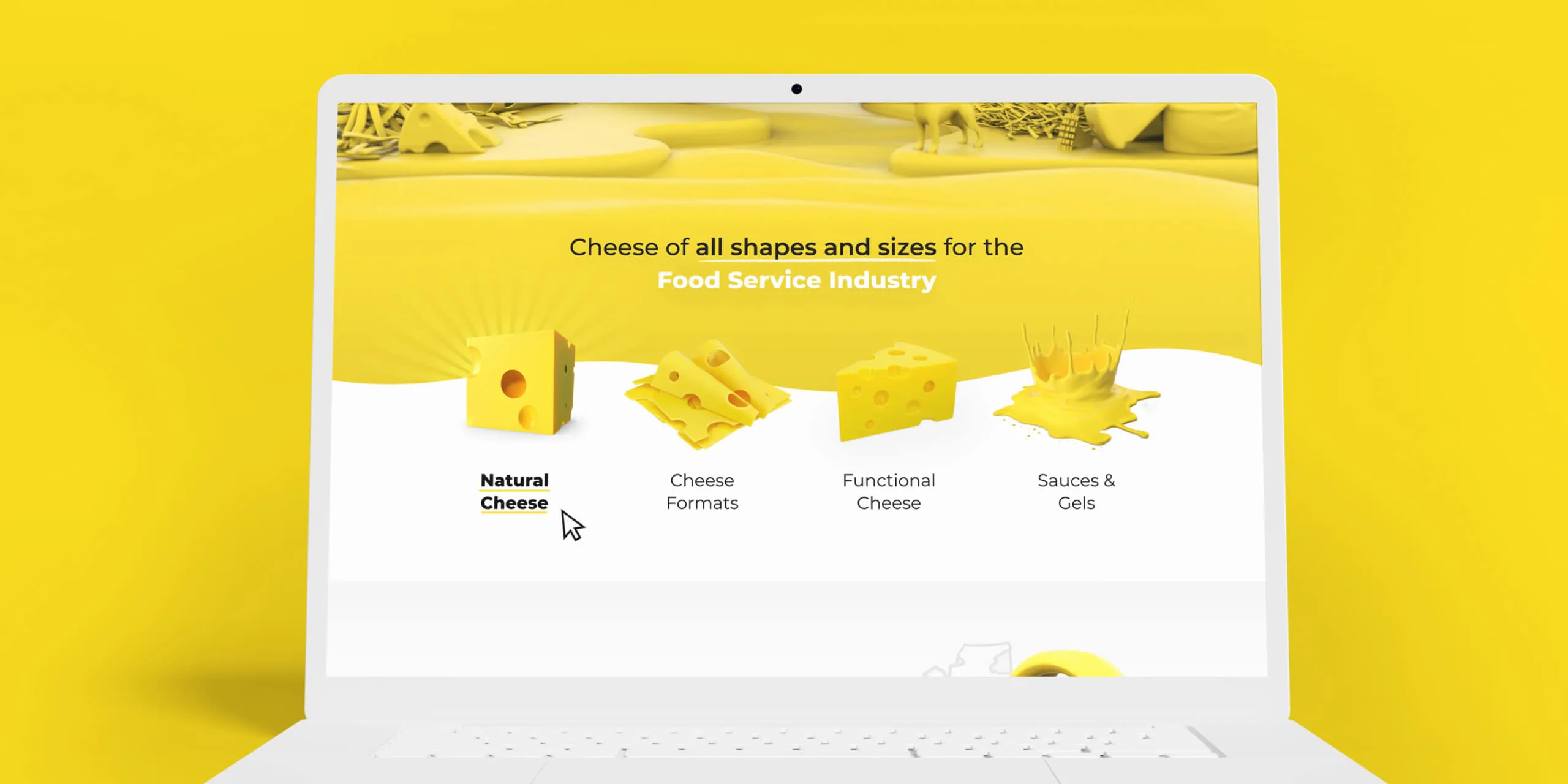 Bridge Cheese Landing Page Design | Kensa Web Agency