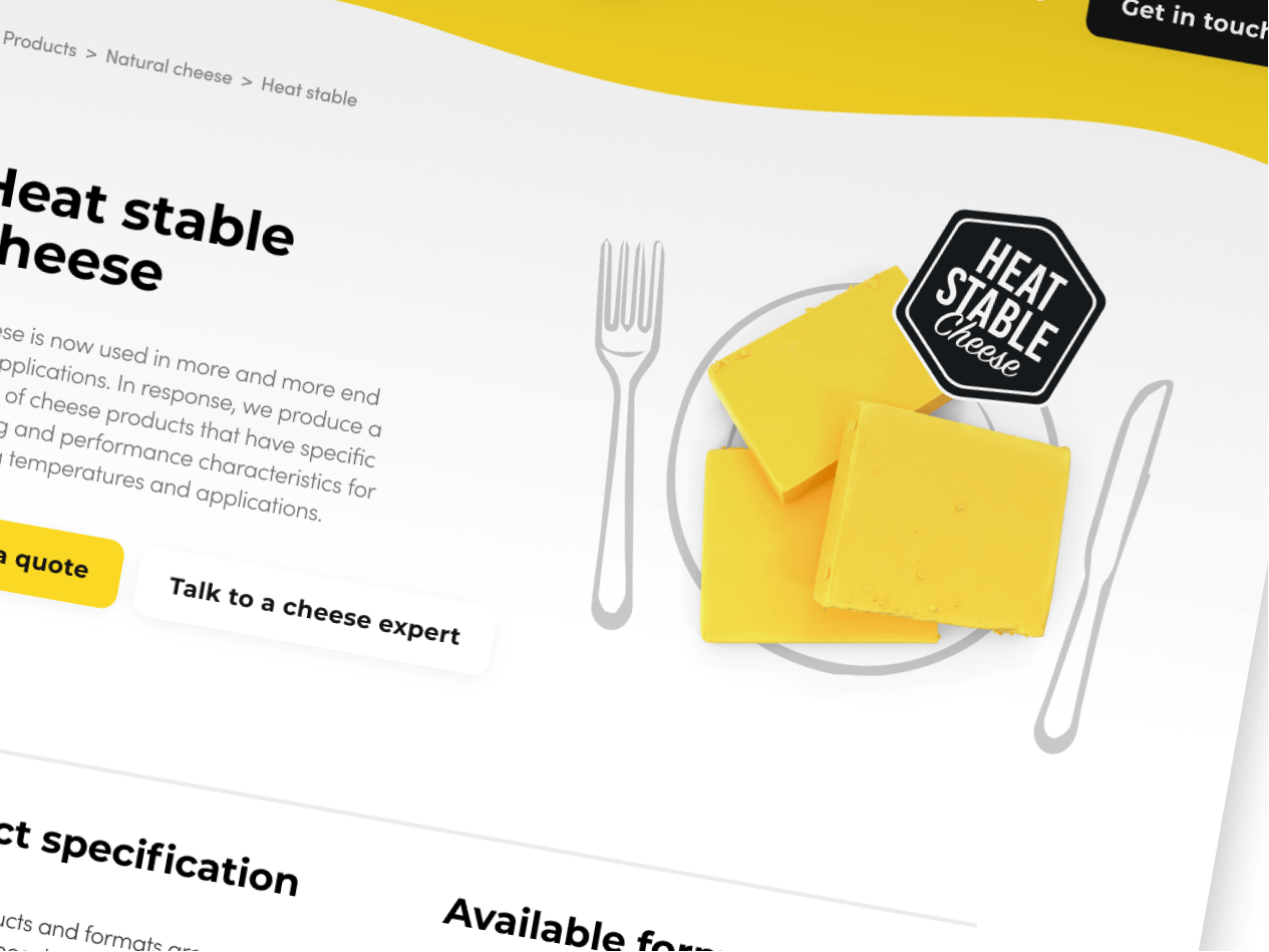 Bridge Cheese Web Design | Kensa