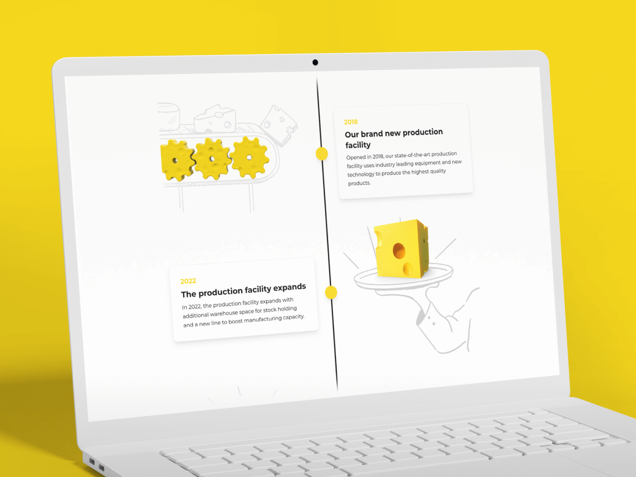 Bridge Cheese - Website Design | Kensa